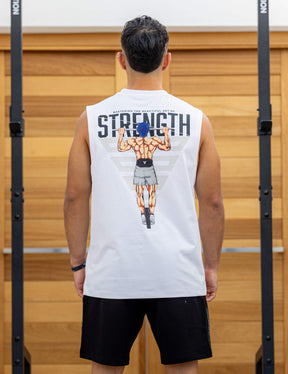 Anime Oversized Tank Top Strength