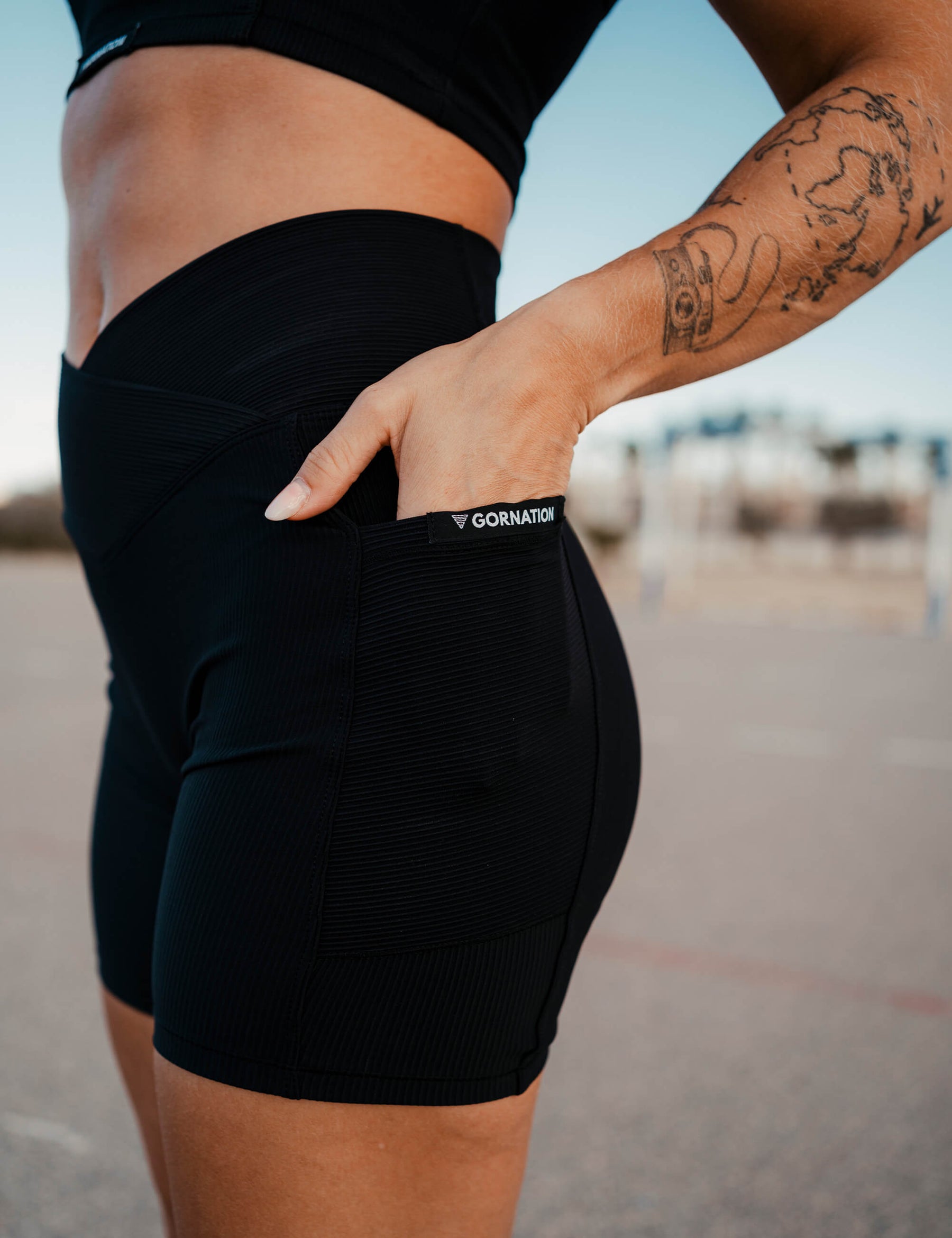 Rib Shorts Women