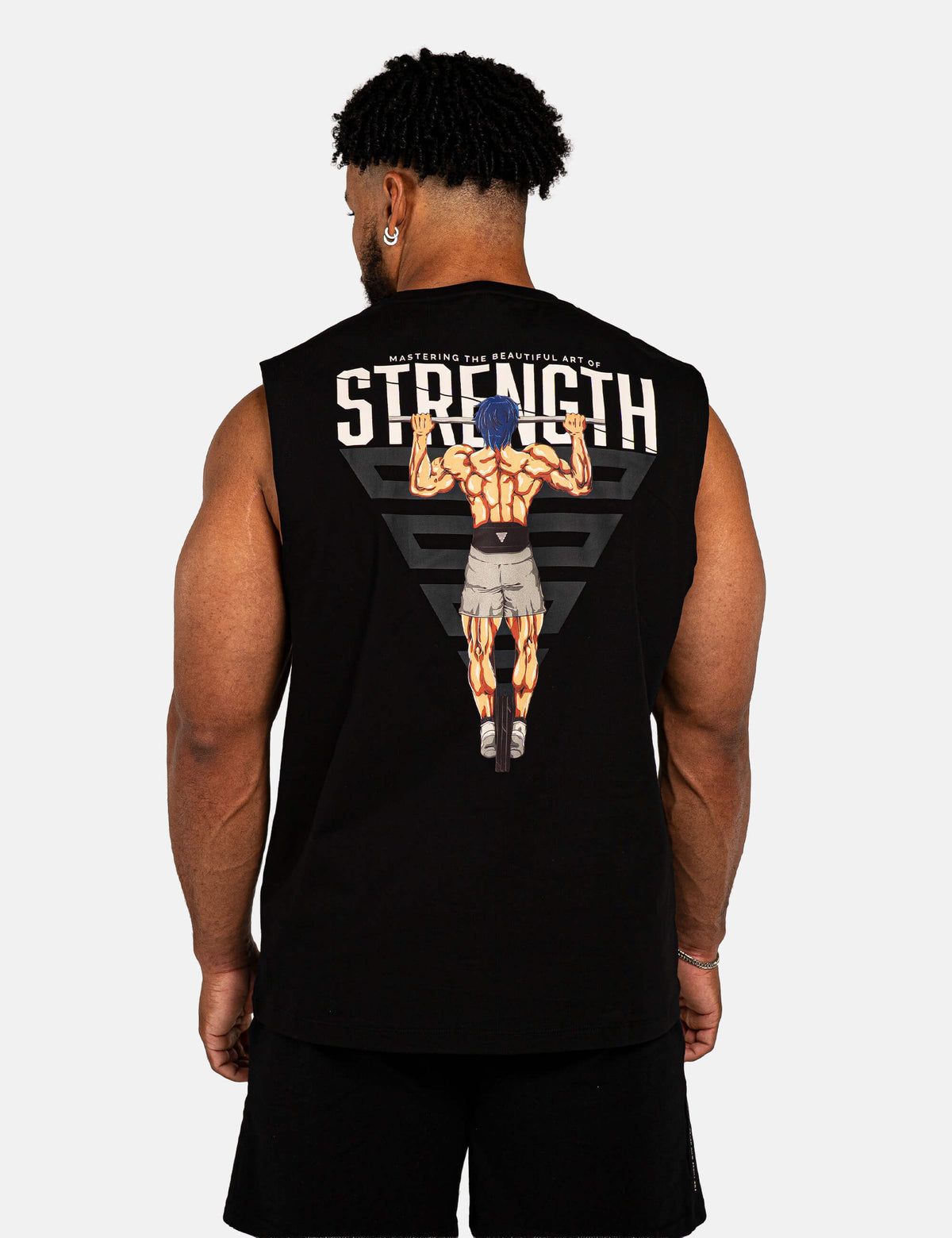 Anime Oversized Tank Top Strength Men