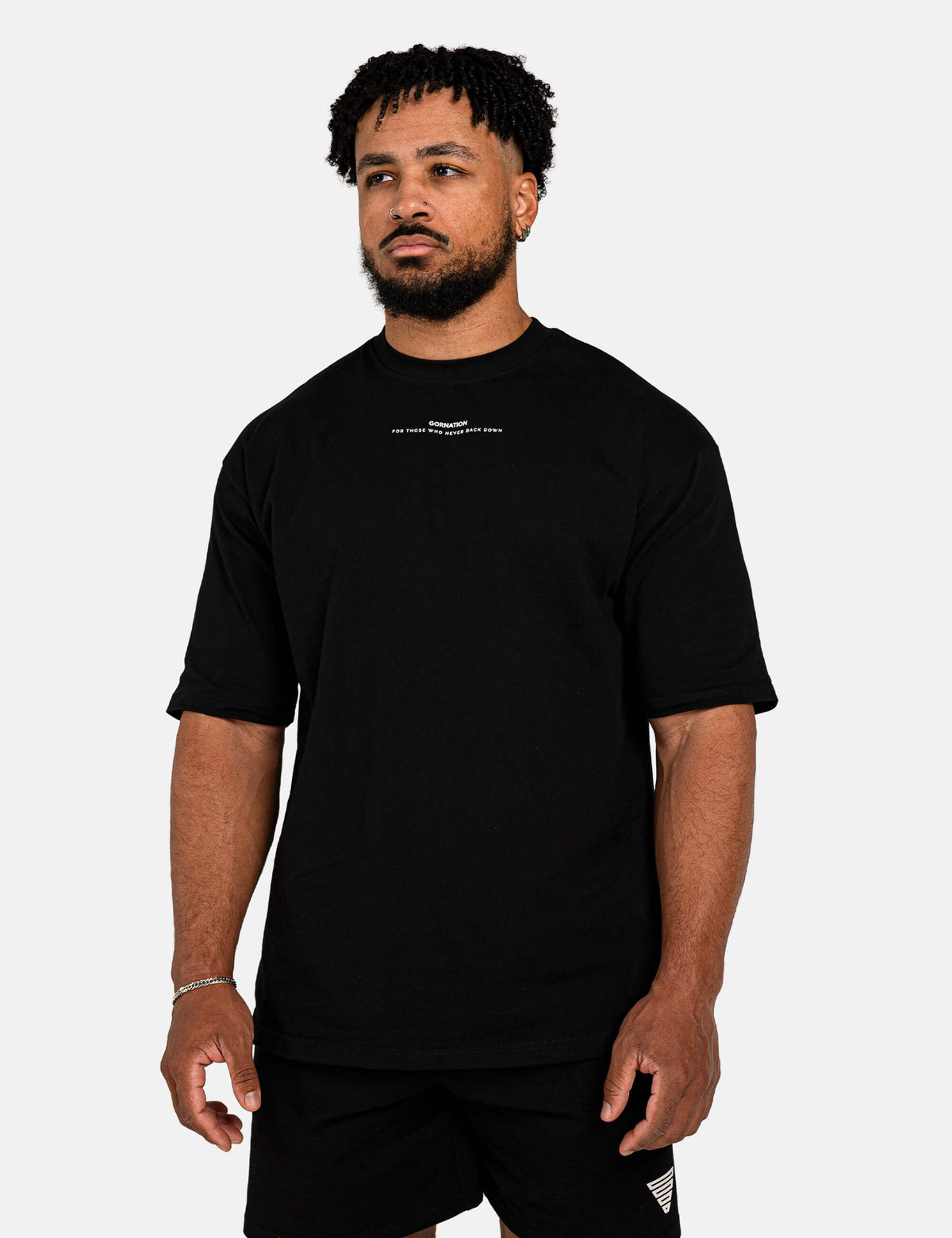 Anime Oversized T-Shirt Strength Men