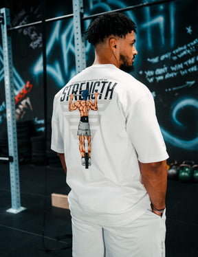 Anime Oversized T-Shirt Strength Men