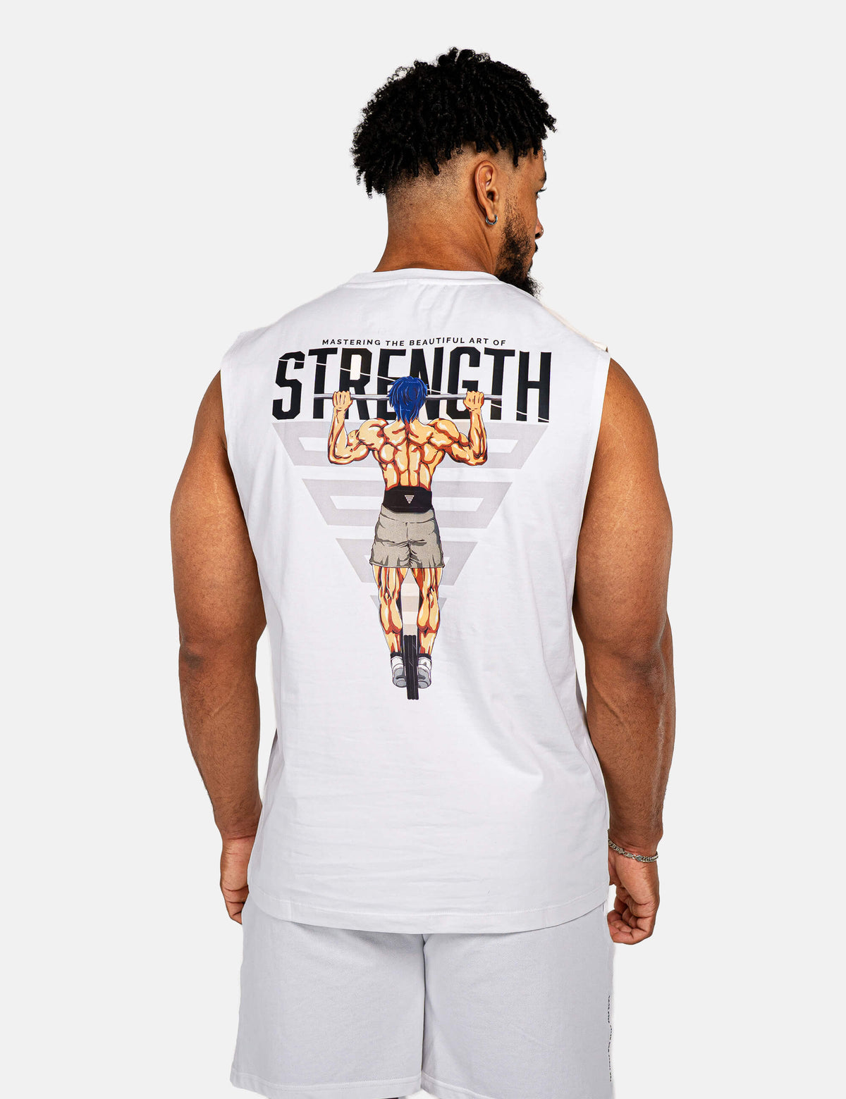 Anime Oversized Tank Top Strength Men