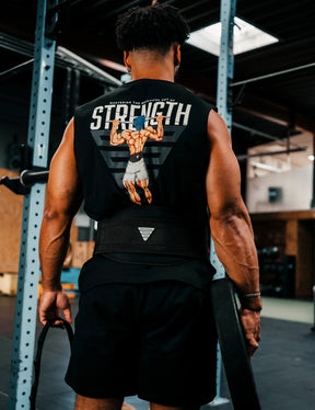 Anime Oversized Tank Top Strength Men