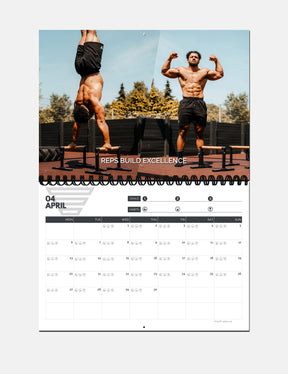 Calisthenics Wall Calendar 2026