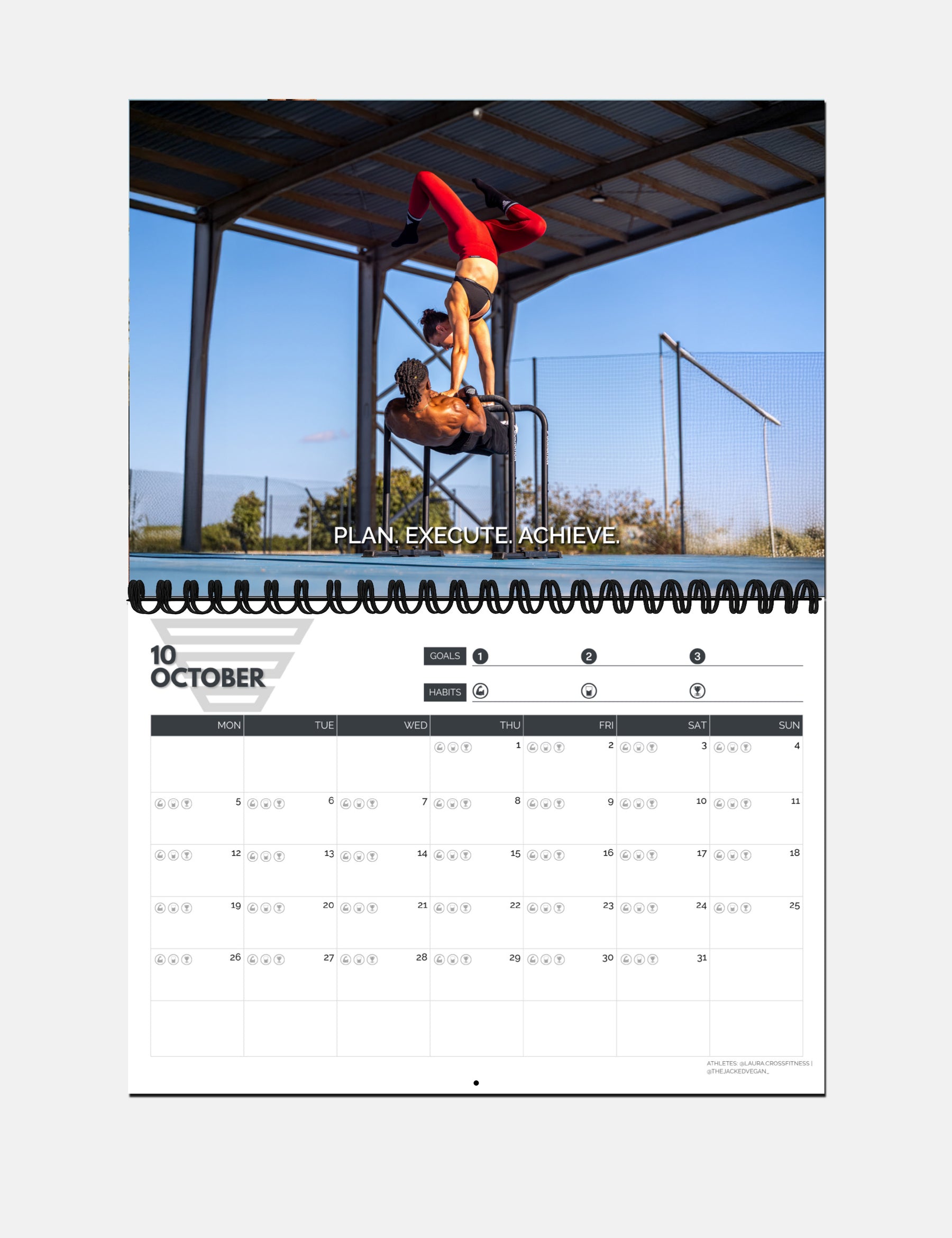 Calisthenics Wall Calendar 2026
