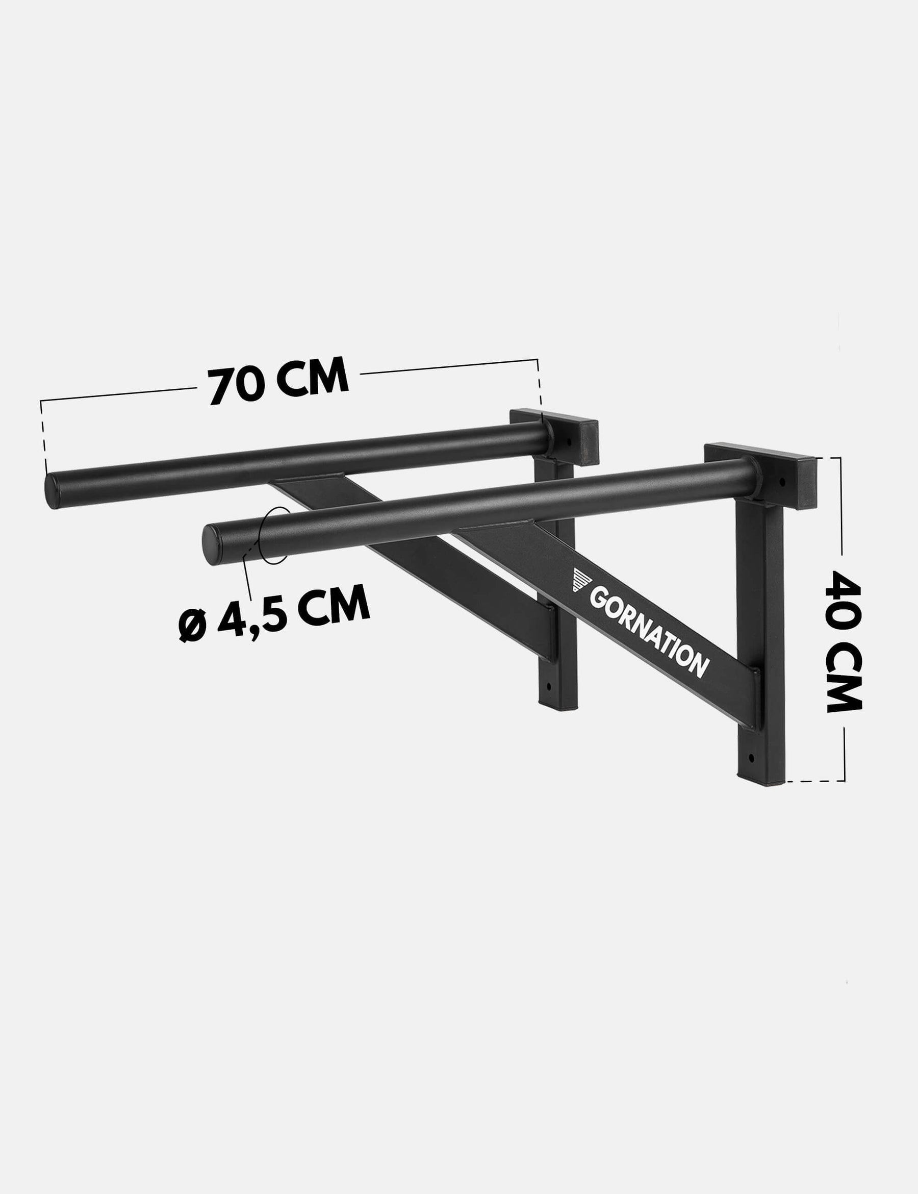 Wall Mounted Pull Up Bar Large