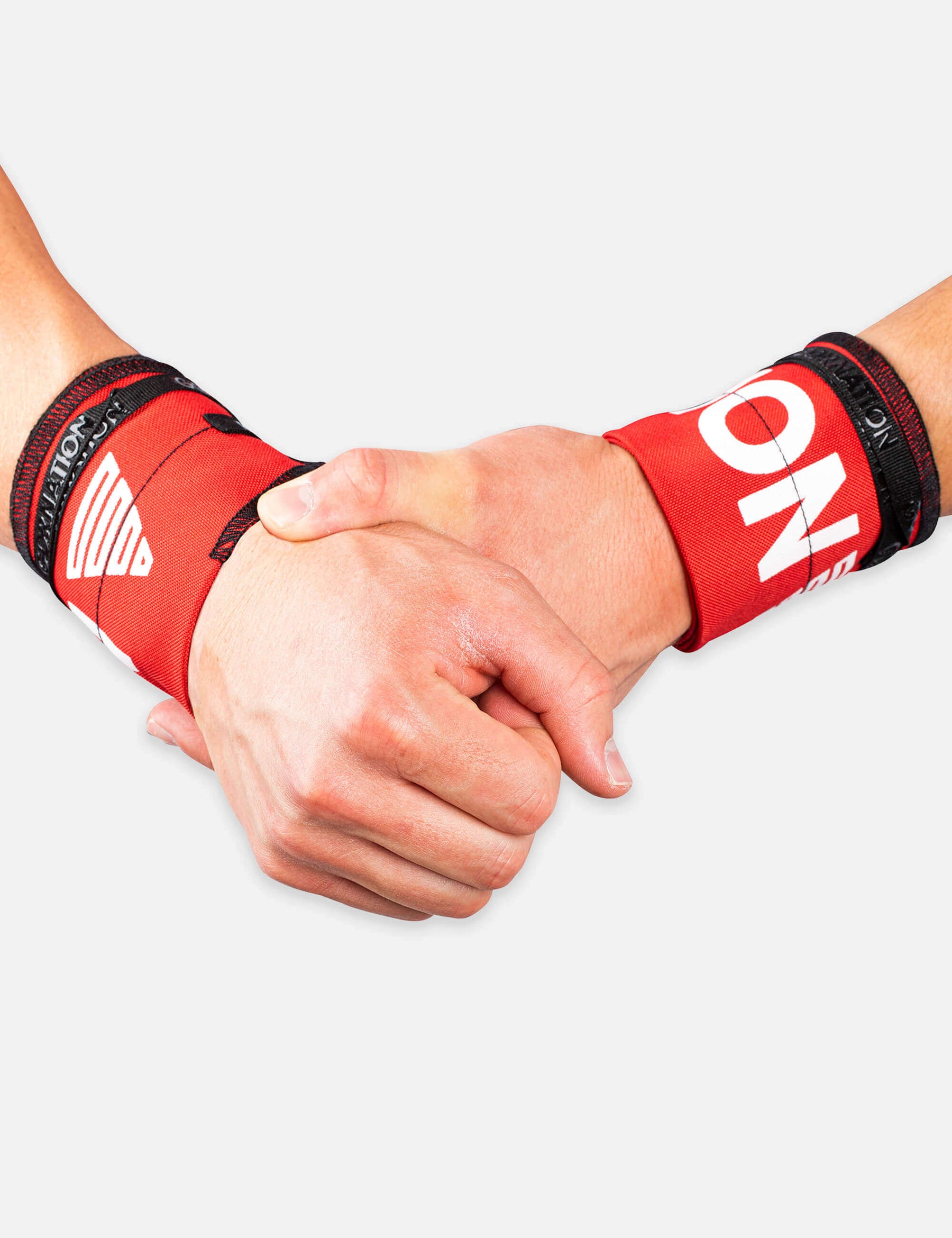 Red Gornation Wrist wraps with tight fit, adjustable wristband for wrist support and injury prevention
